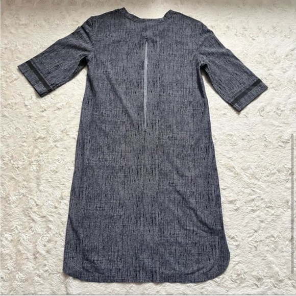 LULULEMON Get It On Dress - Size 2 - Burlap Texture Black Dune - Picture 6 of 7